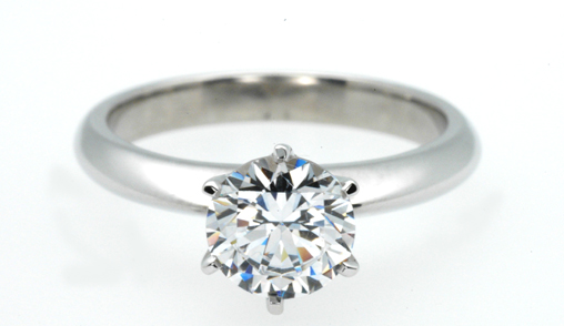 full image for 755W-Platinum-six-claw-brilliant-diamond-engagement-ring-solitare-ring.jpg