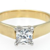 0.75ct solitaire engagement ring #814