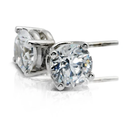 1.20ct four claw stud earrings, Aurum Fine Jewellery, Auckland NZ.