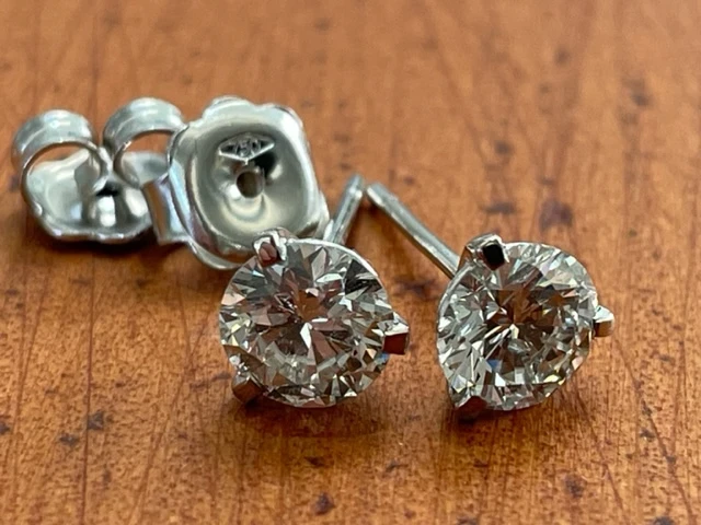 1.70ct diamond studs Aurum Fine Jewellery, Auckland NZ