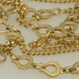 SOLD..Unique hand made 18ct yellow gold chain
