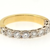 SOLD..18ct yellow & white gold diamond eternity ring