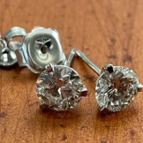 SOLD..Diamond studs with 1.70ct total weight