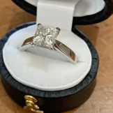 1.70 carat Platinum solitaire