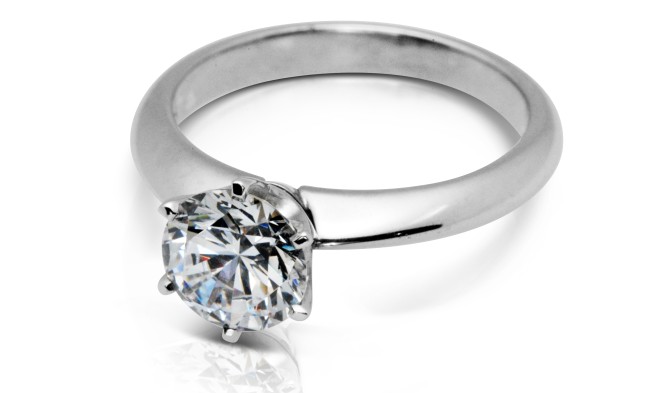 1.25ct Classic six claw engagement ring