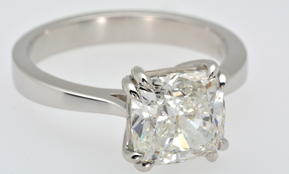 full image for 3.01ct cushion diamond solitaire