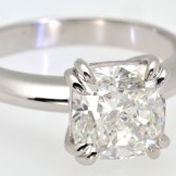 SOLD...3.05ct cushion diamond solitaire in 18ct white gold