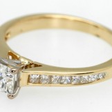SOLD...18ct gold Princess diamond engagement ring
