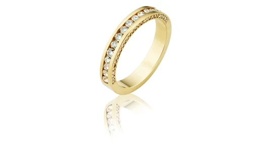 Diamond eternity ring channel set
