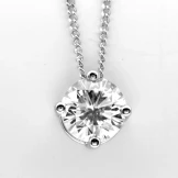 SOLD..Diamond pendant in Platinum