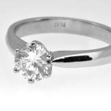 SOLD...Diamond six claw solitaire