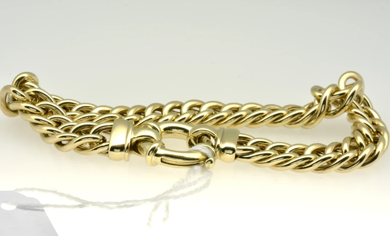 Double curb bracelet