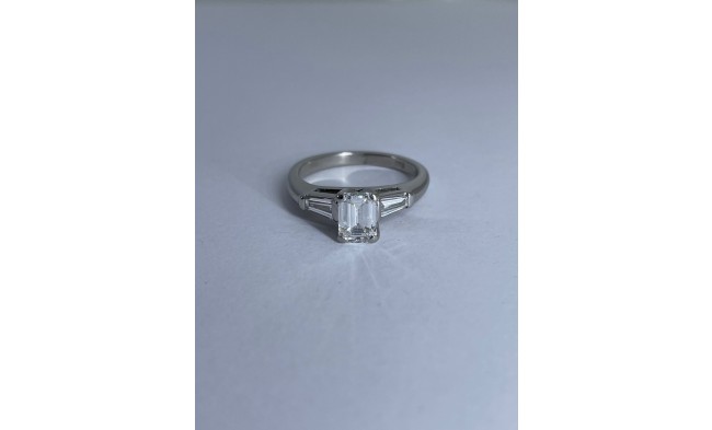 Emerald cut diamond engagement ring IMG 6335