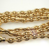 SOLD...18ct yellow gold heavy hand made chain