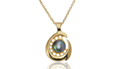 full image for Pacific blue pearl pendant 481