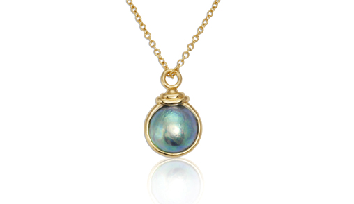 full image for Pacific blue pearl pendant 87