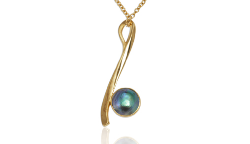 full image for Pacific blue pearl pendant NZ 510