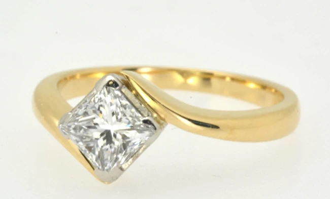 Princess cut diamond 0.75ct