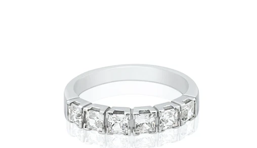 Princess cut diamond eternity ring
