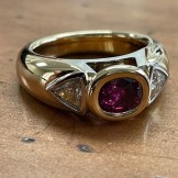 Mans Ruby and Diamond dress ring