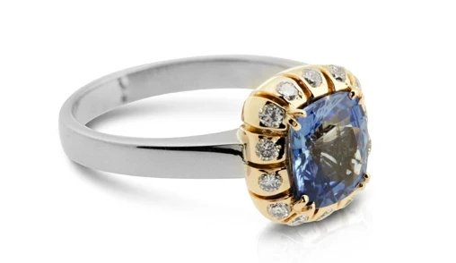 Sapphire engagement ring
