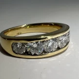 18ct yellow gold Diamond set ring