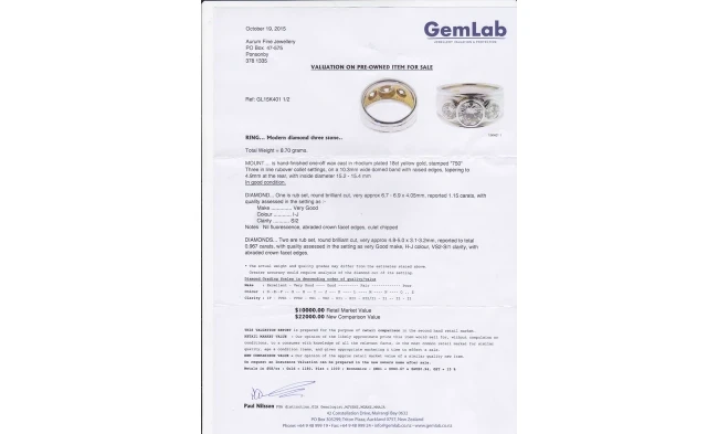 three stone ring